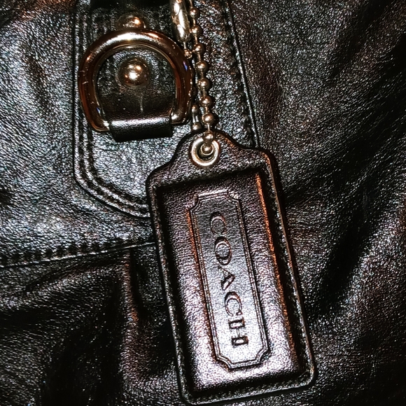 Coach black leather new without tags bag - Picture 8 of 15